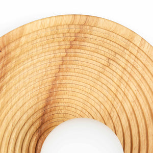 Aplique de diseño en madera "RIANNE" - G9 - Ø28cm (13)