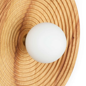 Aplique de diseño en madera "RIANNE" - G9 - Ø28cm (14)