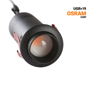 Foco de techo empotrable "ROMI" 7W - Zoom - Chip OSRAM - 2700K
