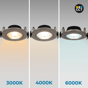 Downlight LED interior - 7W - CCT - DIMABLE TRIAC - 630lm - Corte Ø 70mm - IP20 - Barcelona Led-