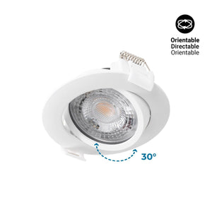 Downlight LED interior - 7W - CCT - DIMABLE TRIAC - 630lm - Corte Ø 70mm - IP20 - Barcelona Led-