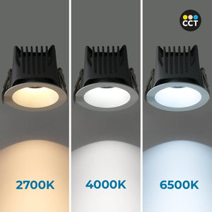 Downlight LED exterior 12W - CCT - Chip OSRAM - Driver PHILIPS - Corte Ø 75mm - IP54 - Barcelona Led-