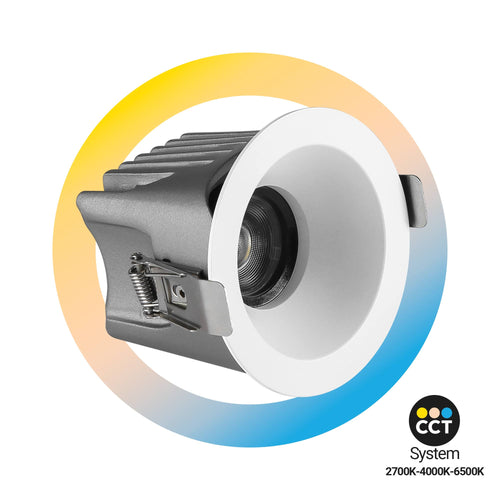 Downlight LED exterior 12W - CCT - Chip OSRAM - Driver PHILIPS - Corte Ø 75mm - IP54
