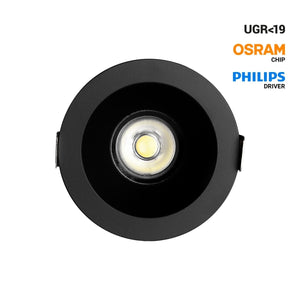 Downlight LED exterior 12W - CCT - Chip OSRAM - Driver PHILIPS - Corte Ø 75mm - IP54 - Barcelona Led-