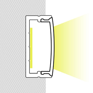 Perfil tira LED superficie - 10x30mm - Con difusor - 2 metros - Barcelona Led-
