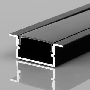 Perfil tira LED empotrable - 10x42mm - Con difusor - 2 metros