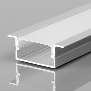 Perfil tira LED empotrable - 10x42mm - Con difusor y tapas - 2 metros (3)
