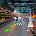 Drehbarer GOBO LED logo projektor 50W - Innenbereich - Optik 20° - IP20 2