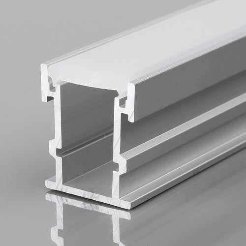 Floor LED strip profile - 25x21mm - With diffuser - 2 meters