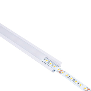 Perfil tira LED empotrable - 24,5x7mm - Kit completo - 1 metro - Barcelona Led-