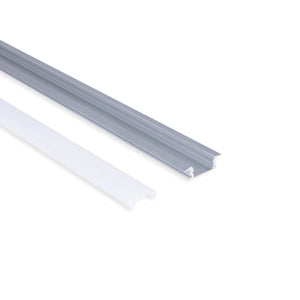 Perfil tira LED empotrable - 24,5x7mm - Kit completo - 1 metro - Barcelona Led-