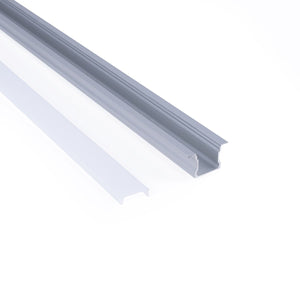 Perfil tira LED empotrable - 25x14mm - Kit completo - 1 metro - Barcelona Led-