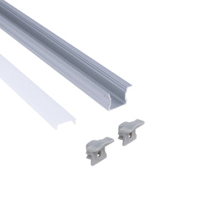 Perfil tira LED empotrable - 25x14mm - Kit completo - 1 metro (35)