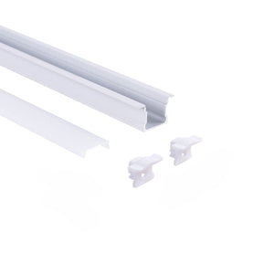 Perfil tira LED empotrable - 25x14mm - Kit completo - 1 metro - Barcelona Led-