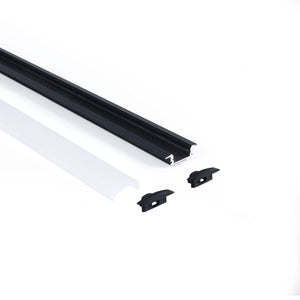 Perfil tira LED empotrable - 24,5x7mm - Kit completo - 1 metro - Barcelona Led-