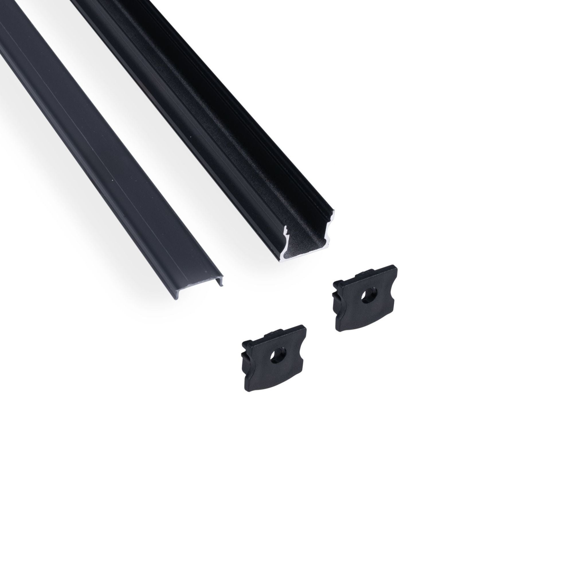 Perfil tira LED superficie - 17x14mm - Kit completo - 1 metro