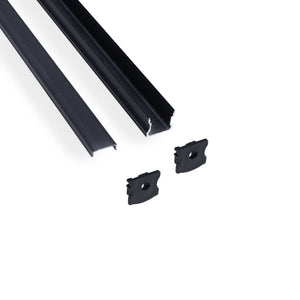 Perfil tira LED superficie - 17x14mm - Kit completo - 1 metro