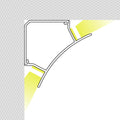 Double LED strip corner profile - Surface - 85x85 mm - 2 meters 2