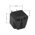 Adaptador de viagem Europa para Reino Unido - Tomada 3