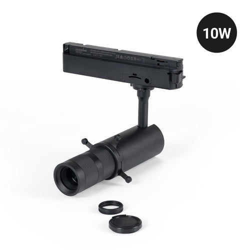 Shapeable spotlight for 1-phase track - 10W - 20º-35°