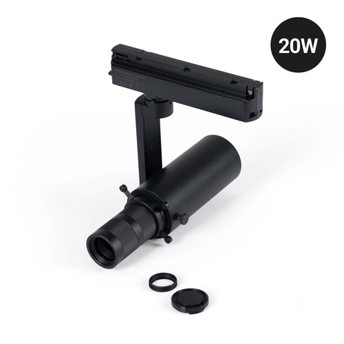 Faretto sagomatore per binario monofase - 20W - 20º-35º