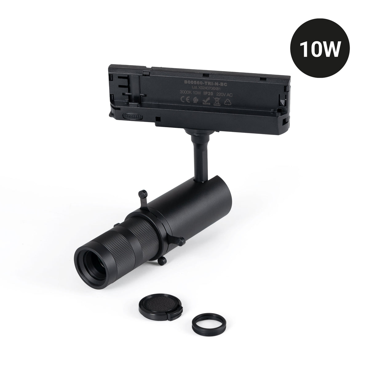 Proyector shapeable para carril trifásico - 10W - 20º-35