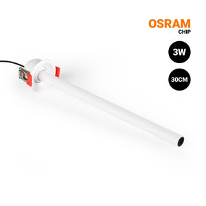 Foco de techo LED empotrable 3W - Extensible 300mm - Orientable - Chip OSRAM - 2700K (1)