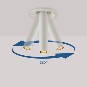 Foco de techo LED empotrable 3W - Extensible 500mm - Orientable - Chip OSRAM - 2700K (15)