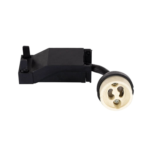 Ceramic GU10 lamp holder with junction box