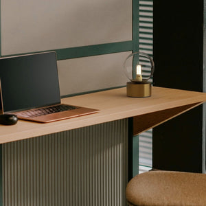 Lámpara de mesa con esfera de cristal "BASS" - G9 - Barcelona Led-Decoración