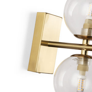 Aplique de pared con doble esfera de cristal "CANTHA" - 2 x G9 (10)