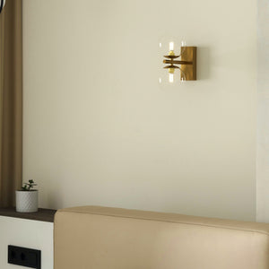 Aplique de pared con doble esfera de cristal "CANTHA" - 2 x G9 (14)