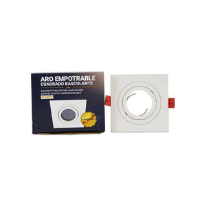 Aro downlight cuadrado basculante PREMIUM para GU10 / MR16 - Barcelona Led-