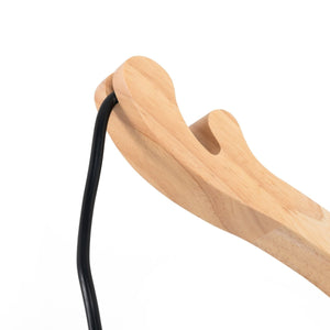 Aplique de pared de mimbre y madera "Phuket" - Con cable y enchufe - E27 - Barcelona Led-Decoración