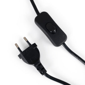 Aplique de pared de mimbre y madera "Phuket" - Con cable y enchufe - E27 (8)