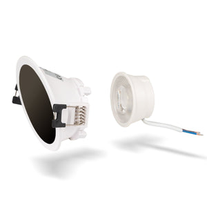 KIT Aro downlight redondo asimétrico Ø85mm + Módulo LED MR16 5W - Barcelona Led-