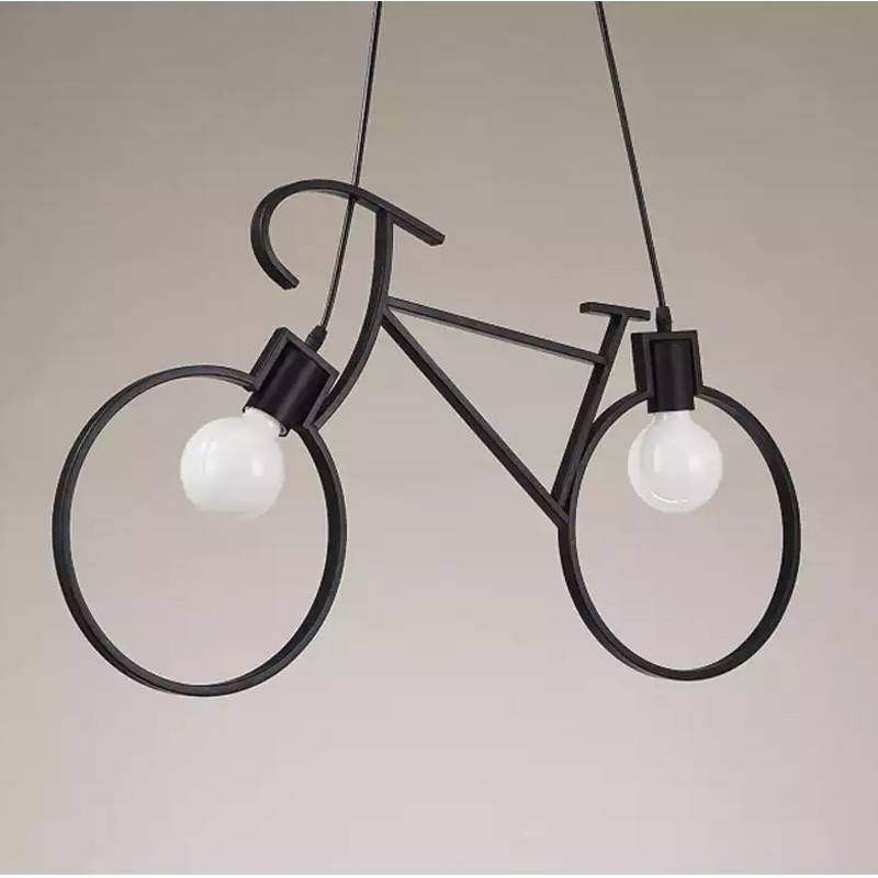 Lámpara colgante de bicicleta "Oliver" - 2 x E27 (1)