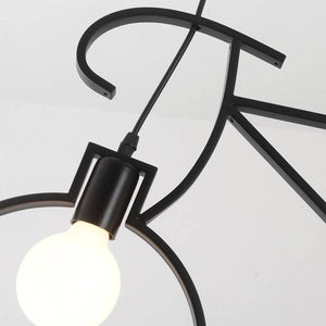 Lámpara colgante de bicicleta "Oliver" - 2 x E27 (3)