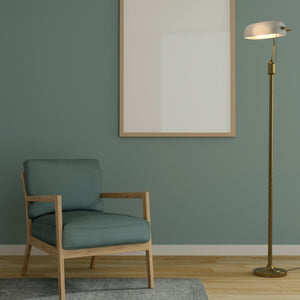 Lámpara de pie vintage "BANQUERO" - E27 (4)