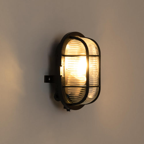 Outdoor turtle-style wall light in polycarbonate - 1 x E27