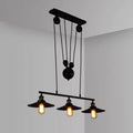 Lampada a sospensione con carrucola