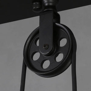 Lámpara colgante de poleas "CLOCK WORK" - 3 x E27 (5)