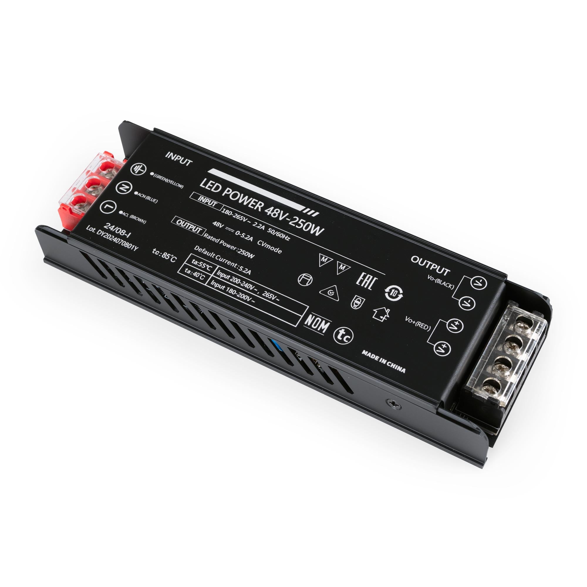 Fuente de alimentación 250W 48V - 5.2A - Alta eficiencia - IP20