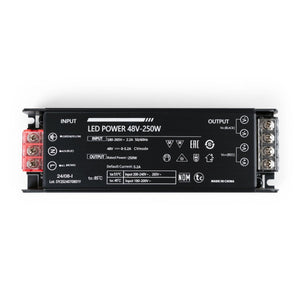 Fuente de alimentación 250W 48V - 5.2A - Alta eficiencia - IP20 - Barcelona Led-Material eléctrico