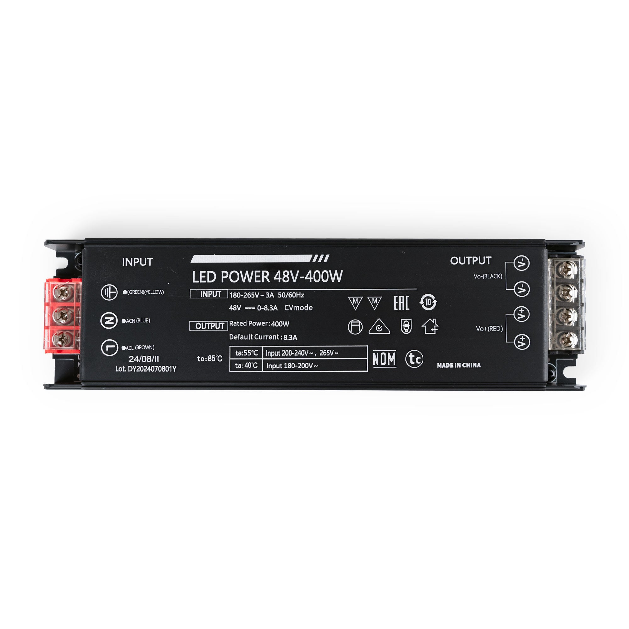 Fuente de alimentación 400W 48V - 8.3A - Alta eficiencia - IP20