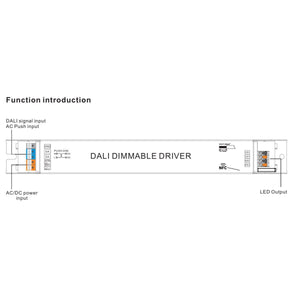 Driver regulable DALI2 DT8 - 80W - Corriente constante - Salida 10-54V DC - 1000-2000mA - NFC - Barcelona Led-