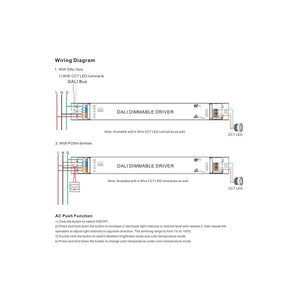 Driver regulable DALI2 DT8 - 80W - Corriente constante - Salida 10-54V DC - 1000-2000mA - NFC - Barcelona Led-