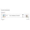 Adjustable linear driver DALI DT8 - CCT - 40W - Constant current - Output 10-54V DC - 500-1050mA - NFC 2