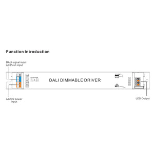 Driver regulable lineal DALI DT8 - CCT - 40W - Corriente constante - Salida 10-54V DC - 500-1050mA - NFC (1)
