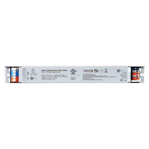 Adjustable linear driver DALI DT8 - CCT - 40W - Constant current - Output 10-54V DC - 500-1050mA - NFC